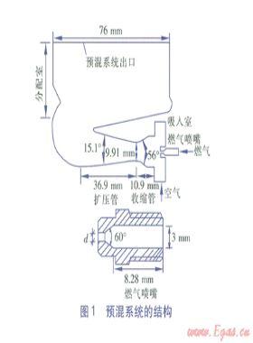 快速熱水器燃氣和空氣預(yù)混系統(tǒng)的數(shù)值模擬